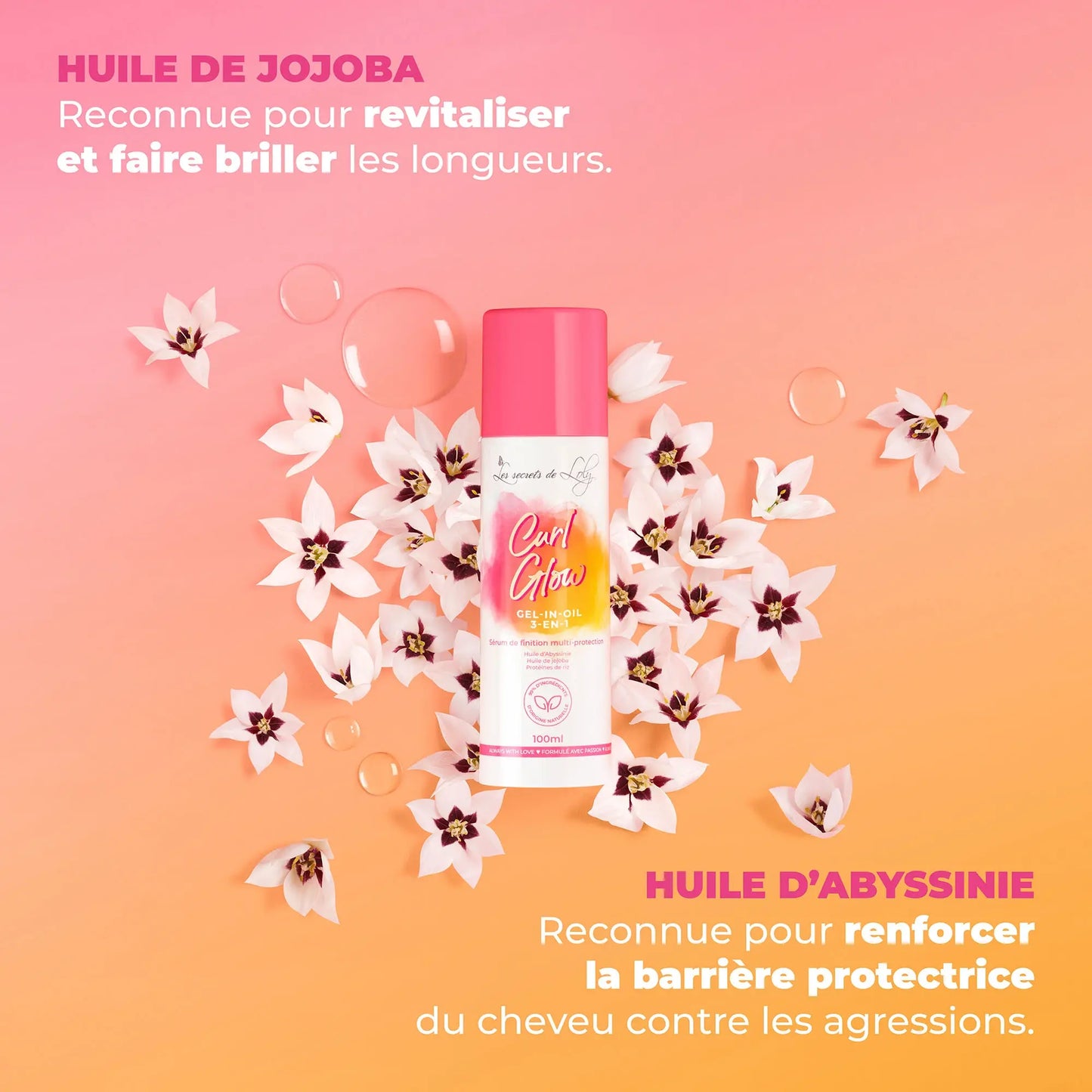 Curl Glow - Sérum de finition multi-protection - 100ml