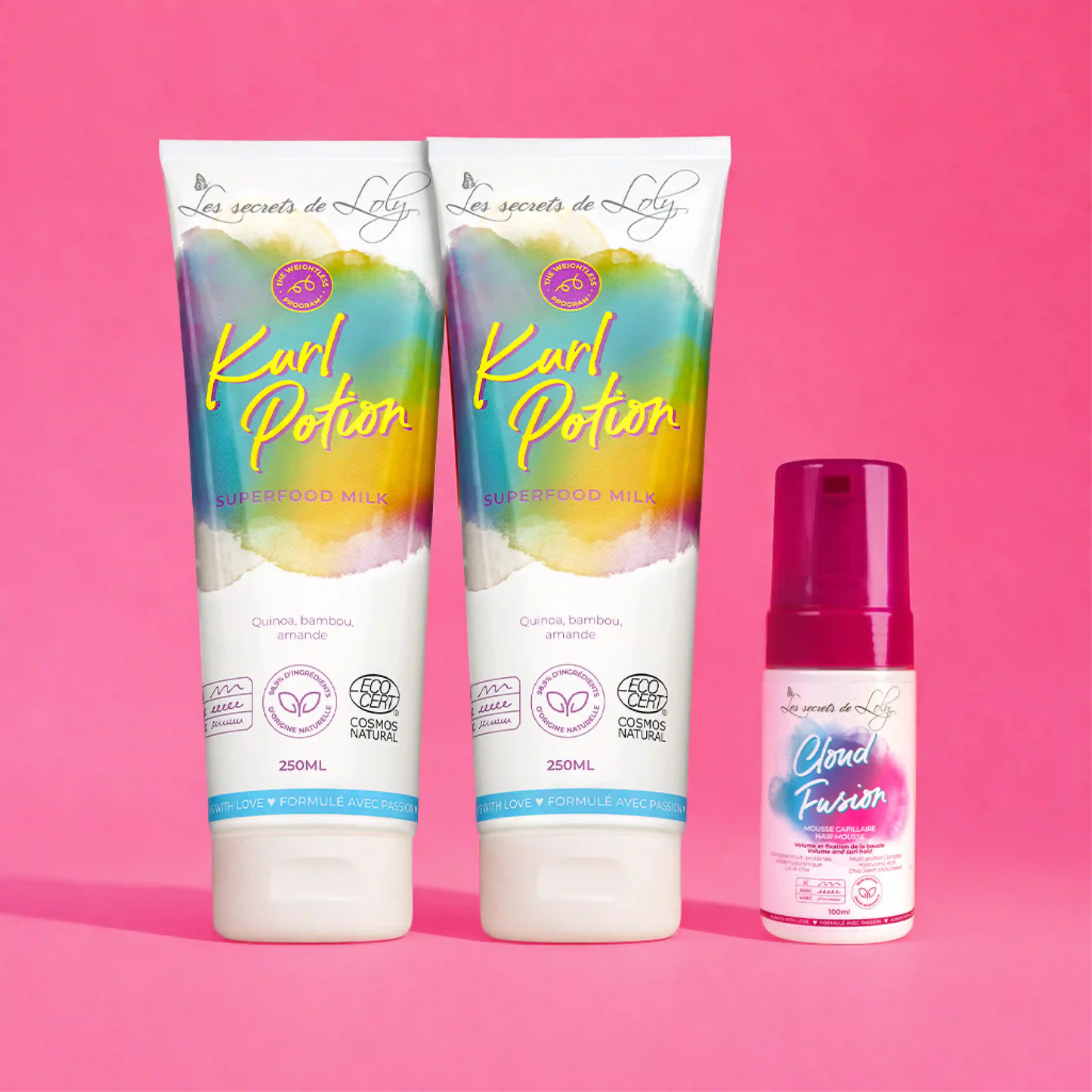 Pack Duo Kurl Potion (x2) - Mousse fixante 100ml OFFERTE