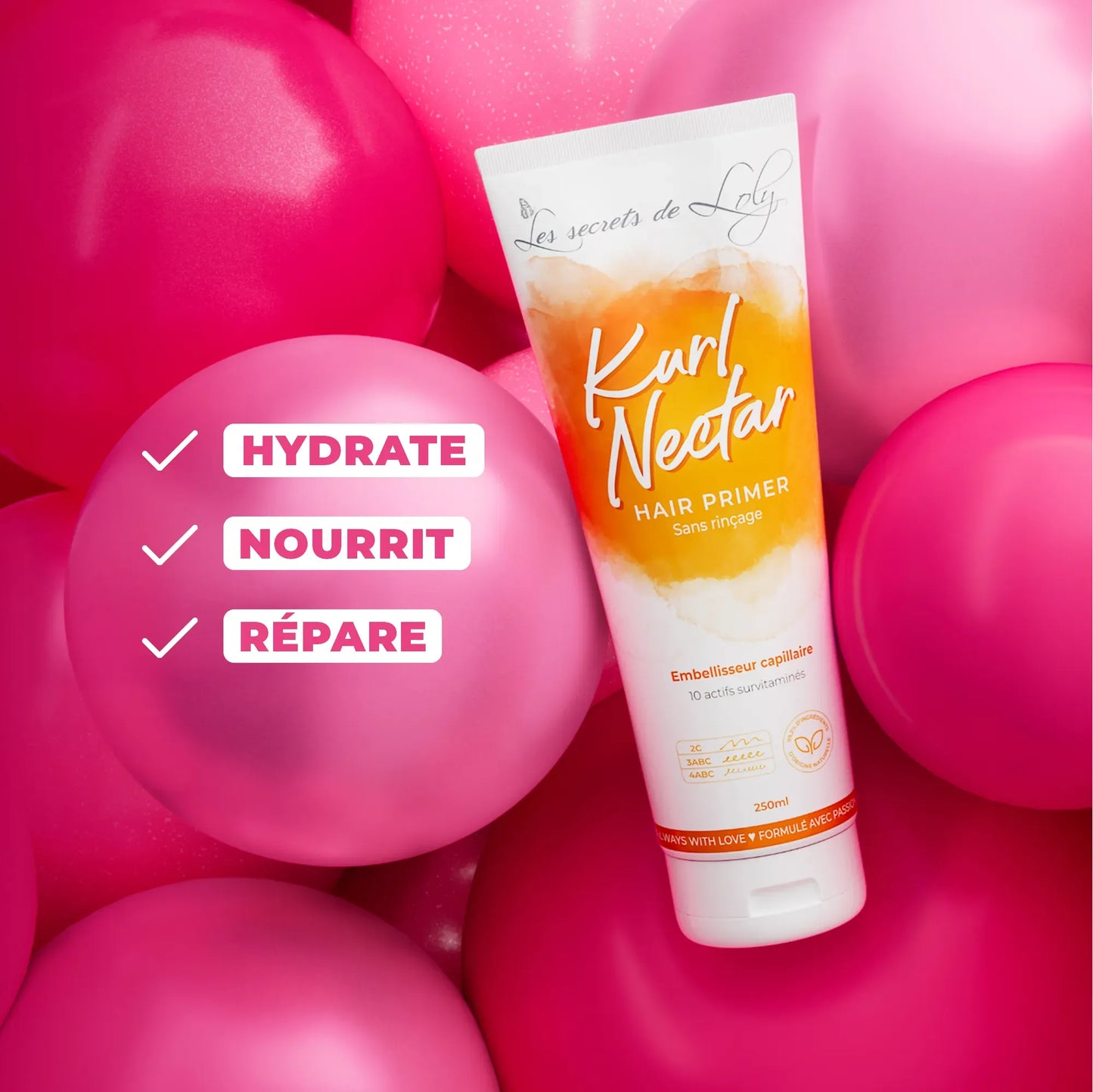 Kurl Nectar - Crème sans rinçage réparatrice et hydratante - 250ml